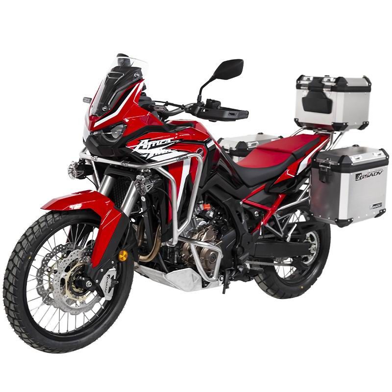 不锈钢上下护杠-经典款铝镁合金三箱-银色