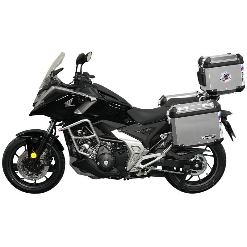 不锈钢黑色护杠-经典款铝镁合金三箱-银色