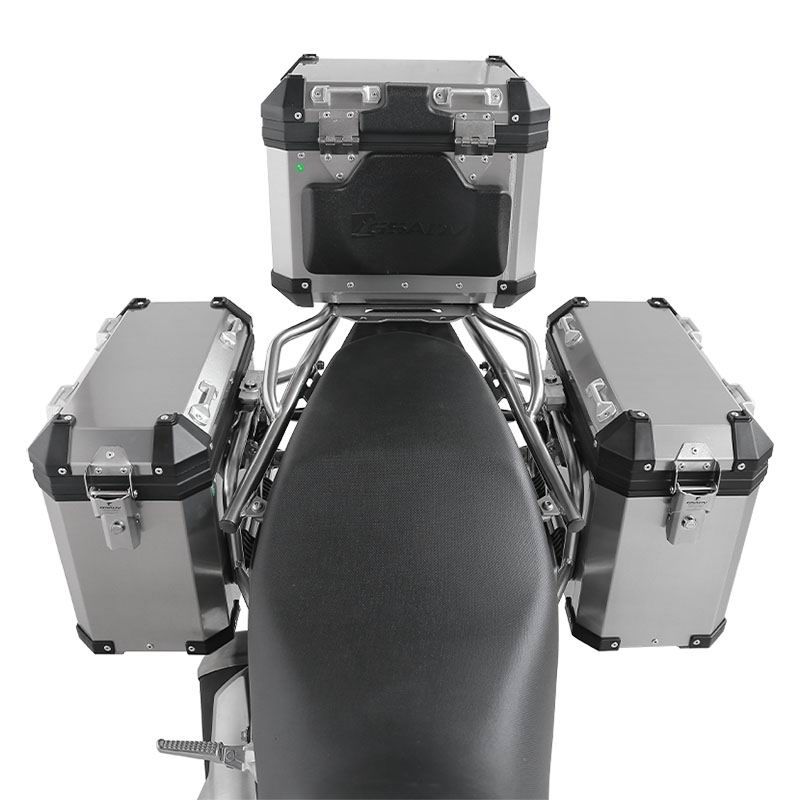 经典款铝镁合金三箱-银色